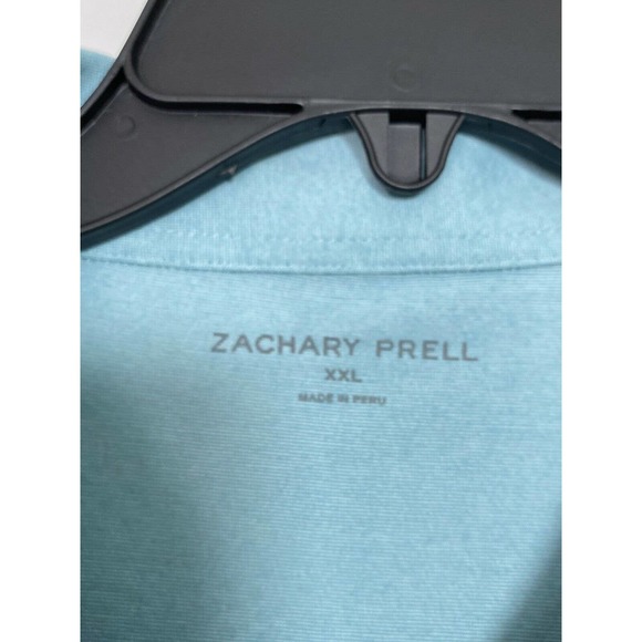 Zachary Prell Classic  Fit Aqua Polo Shirt XXL - Picture 8 of 10
